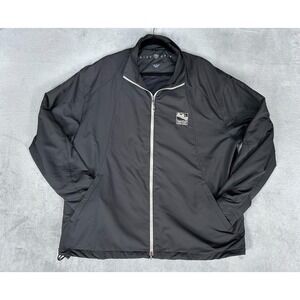 Nike Golf Jacket Men's XL INDY CAR Series Black Full Zip Windbreaker
